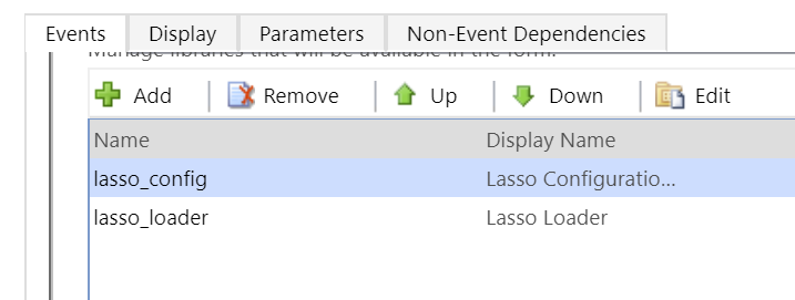 Add the Lasso scripts
